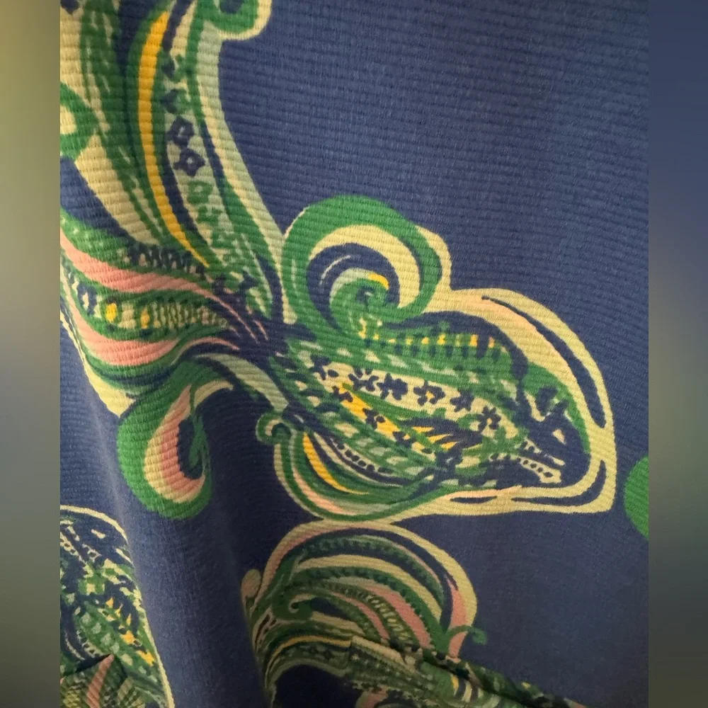 Lilly Pulitzer Layton Blue Crush Shift Dress, She Got Sole Size XL, NWT - Picture 8 of 12